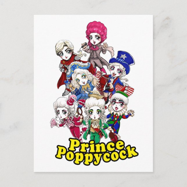 Poppycock Party Postcard (Front)