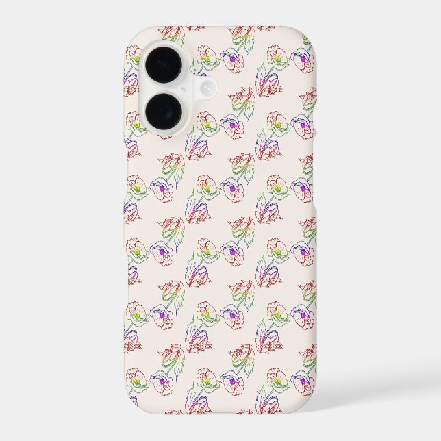 Poppyes floral pattern. Poppy. (Back)