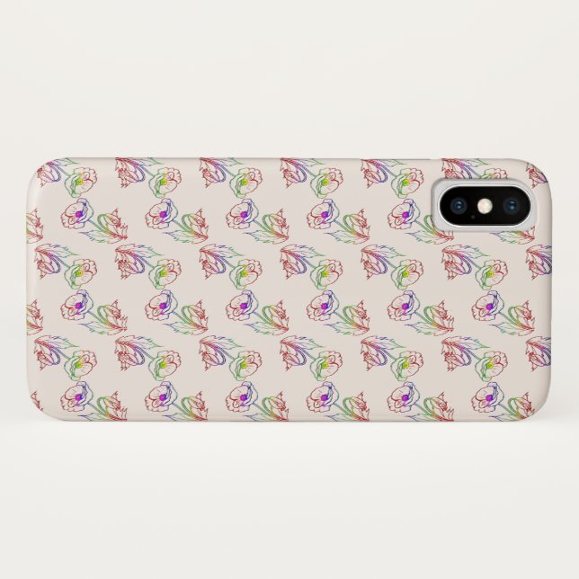 Poppyes floral pattern. Poppy. Case-Mate iPhone Case (Back (Horizontal))