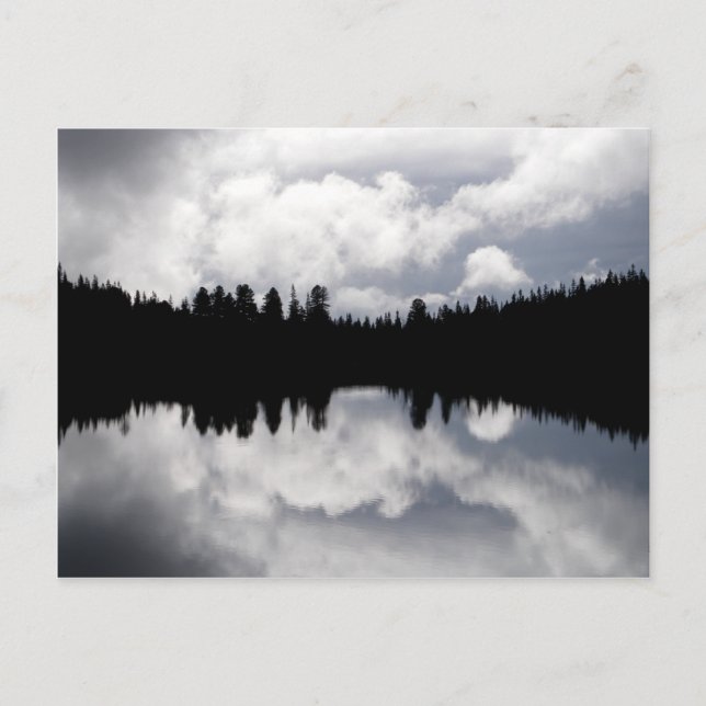 Popradské Pleso Reflection Postcard (Front)