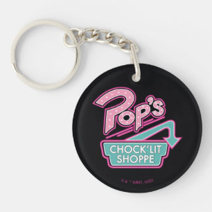 Pop's Chock'Lit Shoppe Pink Logo Key Ring