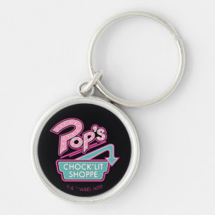 Pop's Chock'Lit Shoppe Pink Logo Key Ring