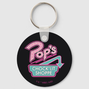 Pop's Chock'Lit Shoppe Pink Logo Key Ring