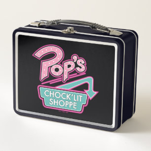 Pop's Chock'Lit Shoppe Pink Logo Metal Lunch Box