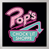 Pop's Chock'Lit Shoppe Pink Logo