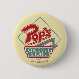 Pop's Chock'Lit Shoppe Red Logo 6 Cm Round Badge
