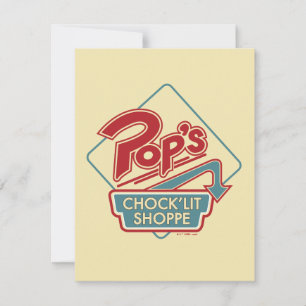 Pop's Chock'Lit Shoppe Red Logo Card