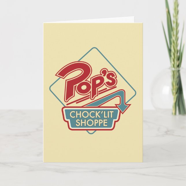 Pop's Chock'Lit Shoppe Red Logo Card (Front)
