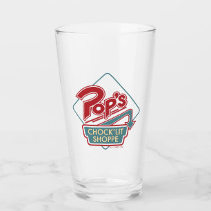 Pop's Chock'Lit Shoppe Red Logo Glass