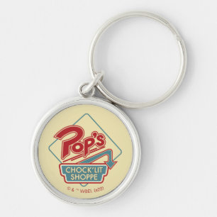 Pop's Chock'Lit Shoppe Red Logo Key Ring