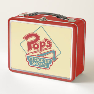 Pop's Chock'Lit Shoppe Red Logo Metal Lunch Box