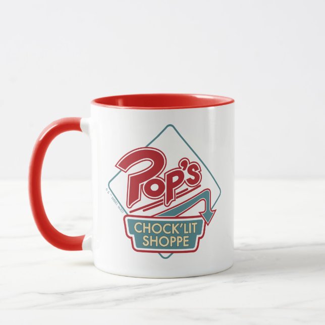 Pop's Chock'Lit Shoppe Red Logo Mug (Left)