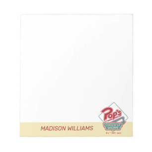 Pop's Chock'Lit Shoppe Red Logo Notepad