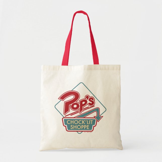 Pop's Chock'Lit Shoppe Red Logo Tote Bag (Front)