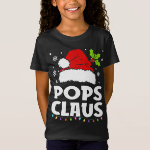 Pops Claus Christmas Pajama Family Matching Xmas T-Shirt