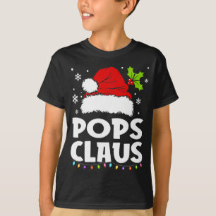 Pops Claus Christmas Pajama Family Matching Xmas T-Shirt