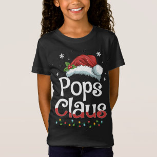 Pops Claus Santa Funny Christmas Pajama Matching F T-Shirt