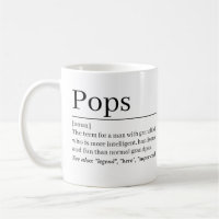 Pops Definition Mug •Personalised Grandpa Gift 