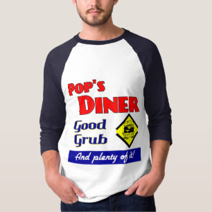 Pops Diner Good Grub Retro Art T-Shirt