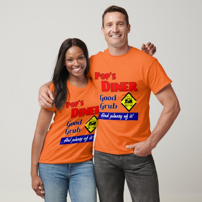 Pops Diner Retro Restaurant Art T-Shirt (Unisex)