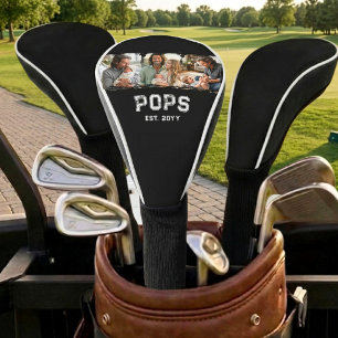 Pops Est Year 3 Photo Keepsake Varsity Style Golf Head Cover