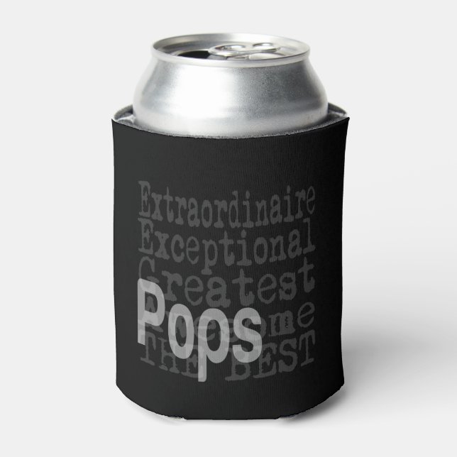 Pops Extraordinaire Can Cooler (Can Front)