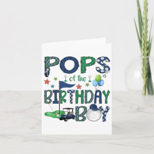 Pops Of The Birthday Boy Hole In One Golf Lover 1 Card