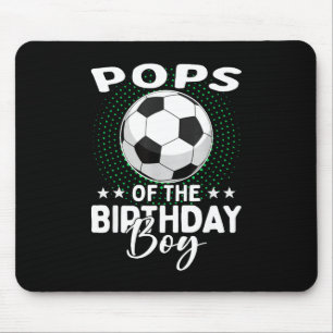 Pops Of The Birthday Boy Soccer Player Birthday Mouse Mat
