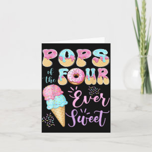 Pops of The Four Ever Sweet Ice Cream 4th Birthday Card