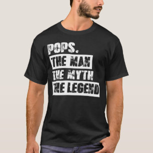 Pops The Man The Myth The Legend - Vintage Style T-Shirt