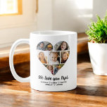 Pops We Love you Hearts Modern Photo Collage Coffee Mug<br><div class="desc">The Pops We Love You Hearts Modern Photo Collage gift that will warm her heart.</div>
