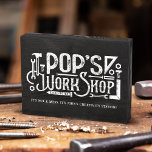 Pop's Workshop King of the Tools Fun Father's Day Wooden Box Sign<br><div class="desc">Are you ready to crown the champion of the workshop this Father's Day? Our fun King of the Workshop wooden sign is here to celebrate the King of the Tools with a gift that will resonate in every handyman's father's heart. Design features "Pop's Workshop" designed in a fun typography design...</div>