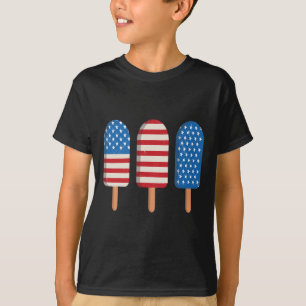 Popsicle American Flag Patriotic 4th Of July Kid S T-Shirt