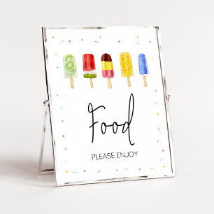 Popsicle Baby Shower Food Poster