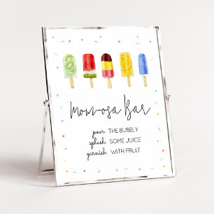 Popsicle Baby Shower Mom Osa Bar Poster