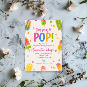 Popsicle baby shower summer party  invitation