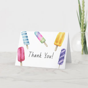 Popsicle Baby shower Thank You Card