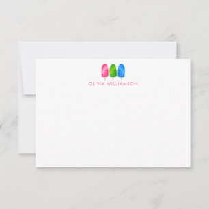 Popsicle Baby Shower Thank you Card