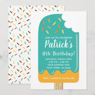 Popsicle Birthday Invitation