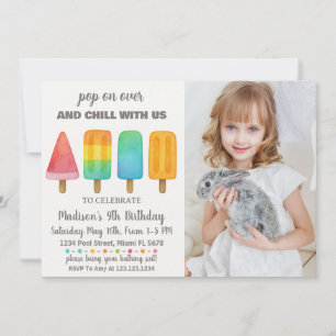 Popsicle Birthday Invitation for Kids