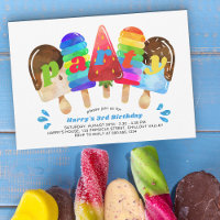 Popsicle Birthday Party Any Age Boys Colourful