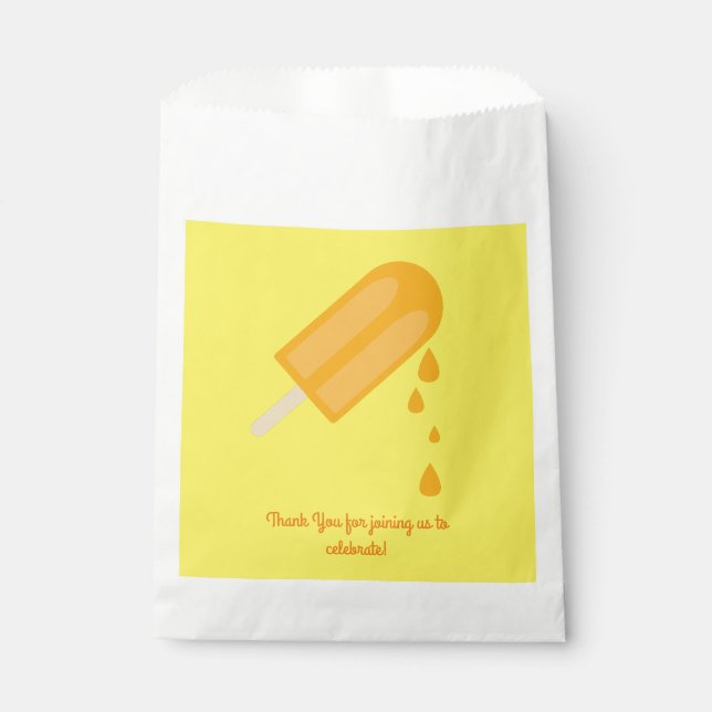 Popsicle Birthday Party Favour Bags (Front)