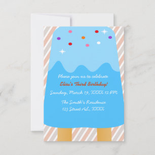 Popsicle Candyland Invitation