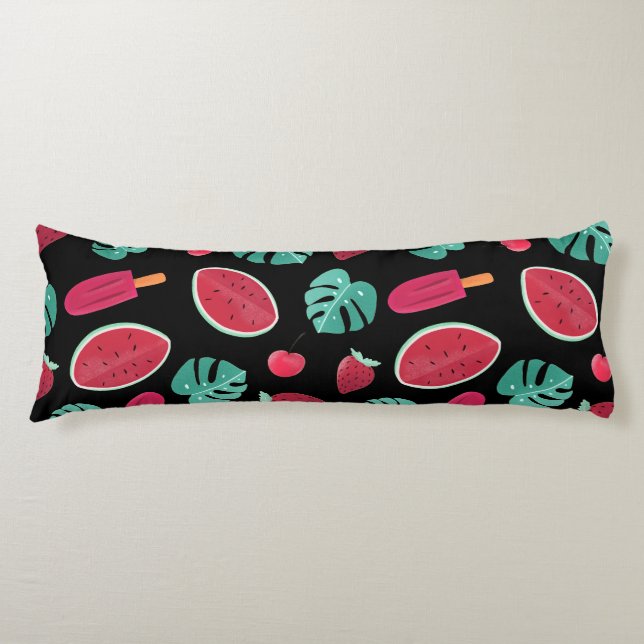 Popsicle, Cherry, Strawberry & Watermelon Body Cushion (Front)