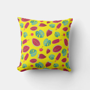 Popsicle, Cherry, Strawberry & Watermelon Cushion
