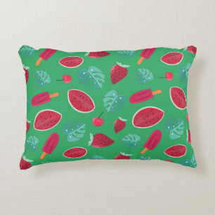 Popsicle, Cherry, Strawberry & Watermelon Decorative Cushion