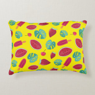 Popsicle, Cherry, Strawberry & Watermelon Decorative Cushion