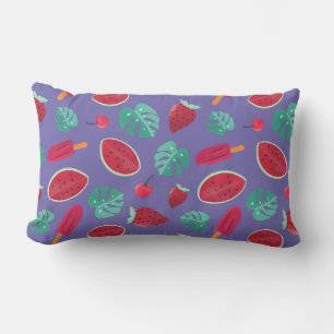 Popsicle, Cherry, Strawberry & Watermelon Lumbar Cushion