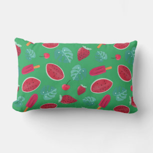 Popsicle, Cherry, Strawberry & Watermelon Lumbar Cushion