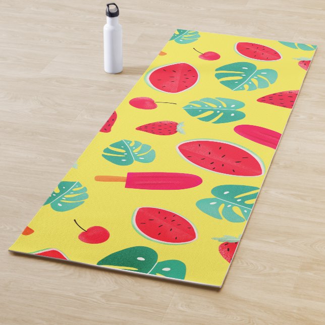 Popsicle, Cherry, Strawberry & Watermelon Yoga Mat (In Situ)